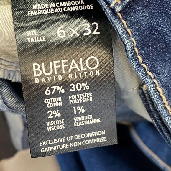 BUFFALO DAVID BITTON Mid Rise Straight Leg Jeans N - Picture 9 of 9